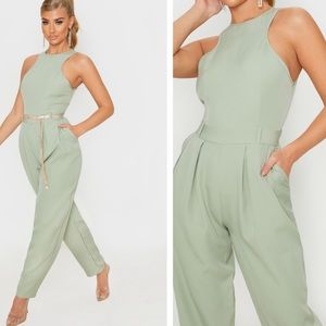 Sage Racer Back Jumpsuit